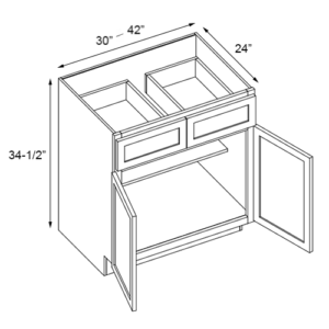 Double Door Sink Base